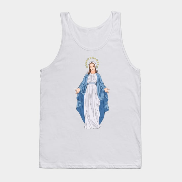 Virgin Mary Tank Top by gin3art